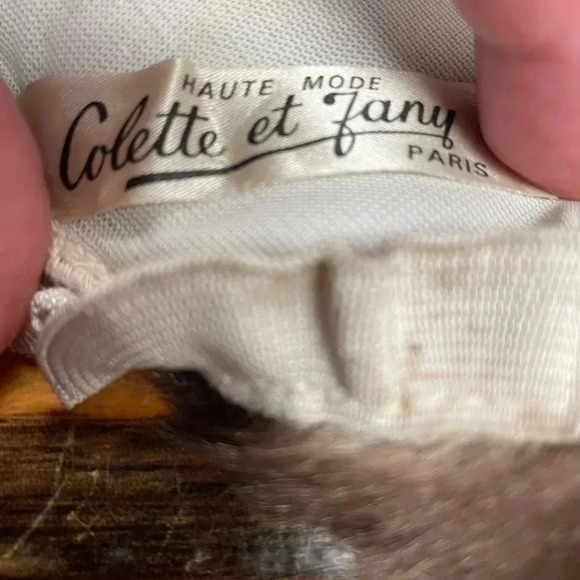 Colette Et Fany Paris Vintage Faux Fur Hat Size 14 - Picture 8 of 8